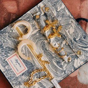 Sezane Jewelry Wrap - Velvet Navy, New